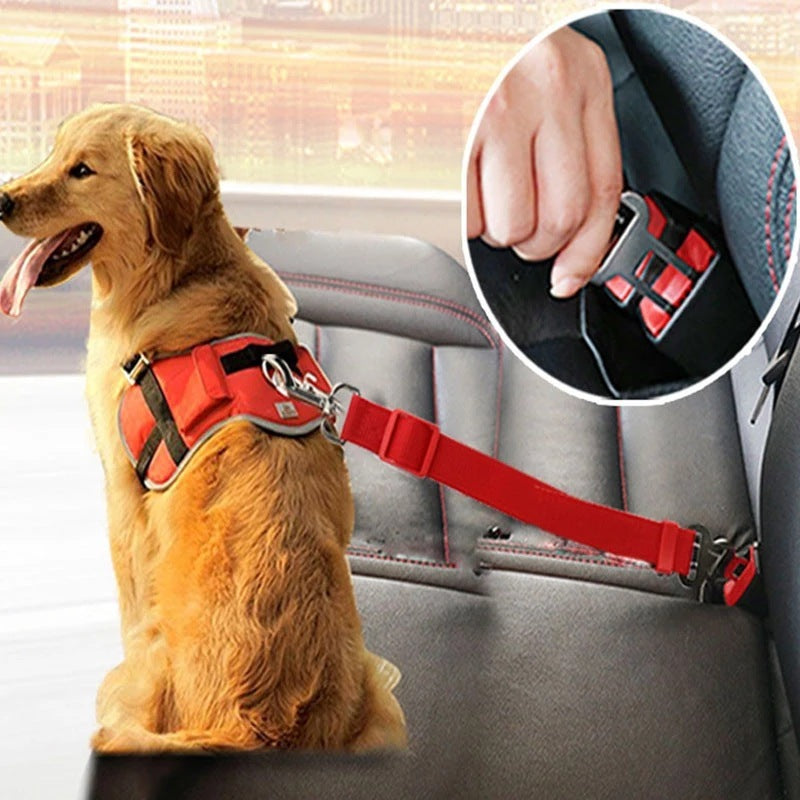 Adjustable Pet Cat Dog Car Seat Belt-Pet Collars