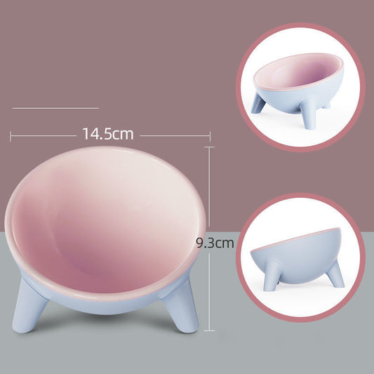 Cat Dog Bowl With Stand Feeding Food Bowls-Pet Drinking & Feeding