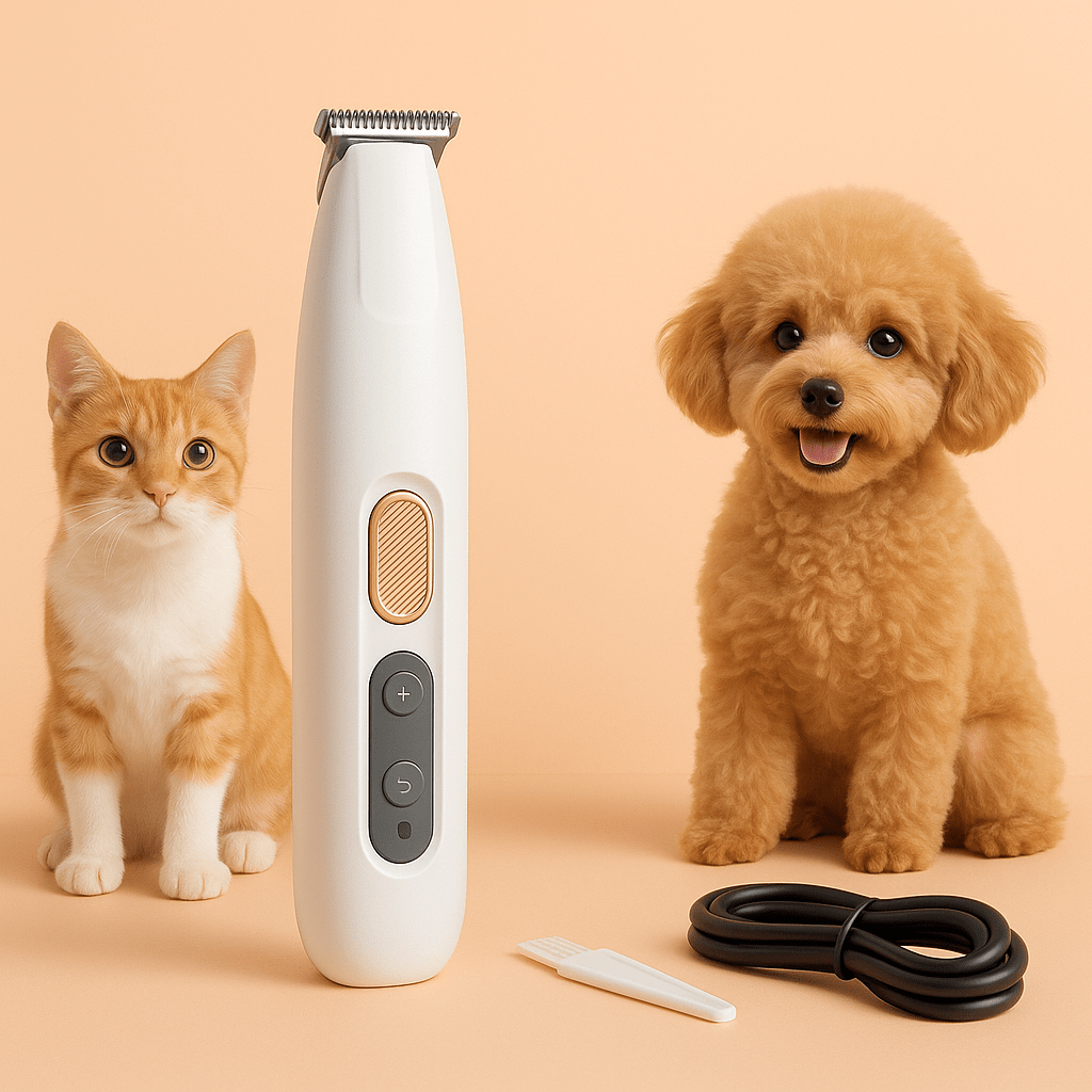 Waterproof Dog Paw Trimmer with LED Light