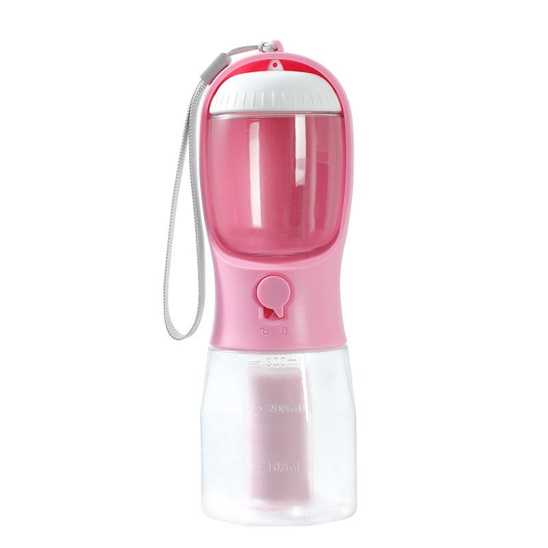 3 in 1 Pet Portable Water & Food Bottle with Waste Bag Holder